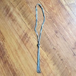 Stitchfix Long Silver Knot Necklace